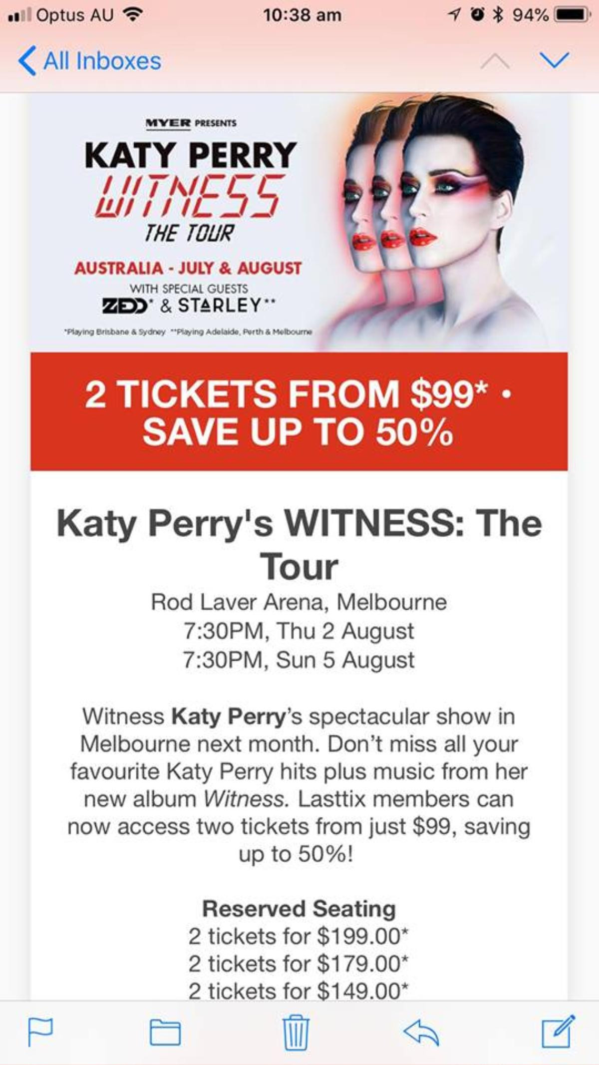 Chuyện gì đang xảy ra thế này: Katy Perry phải giảm giá 50% vé 'Witness: The Tour' nhưng vẫn ế ẩm! Ảnh 1