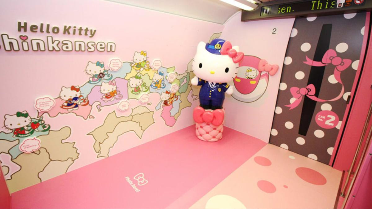 Bên trong tàu Hello Kitty ngộ nghĩnh và siêu dễ thương ở Nhật Bản Ảnh 5