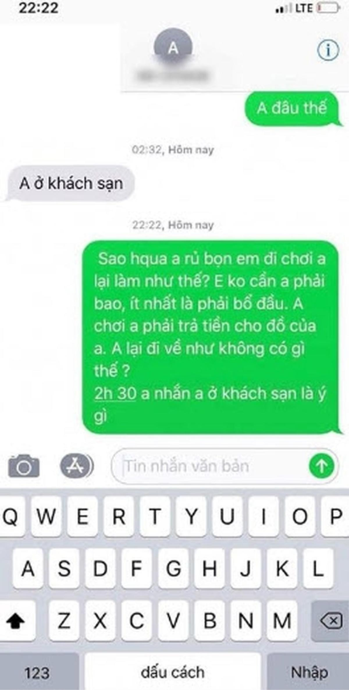 Cô gái lên mạng tố 'soái ca' đi ô tô, sống sang chảnh nhưng lại bỏ bạn gái ở quán bar với hóa đơn gần 5 triệu rồi trốn về khách sạn Ảnh 2