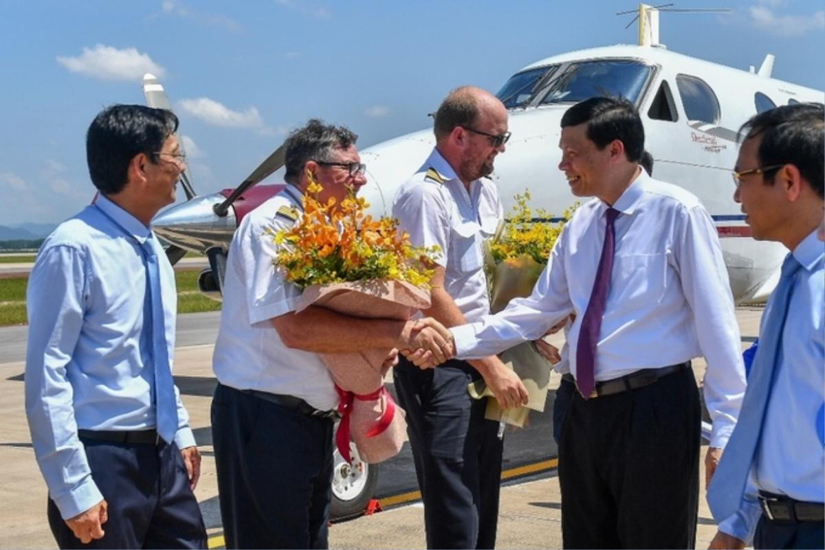 Cảng hàng không quốc tế Vân Đồn đón chuyến bay đầu tiên Ảnh 3