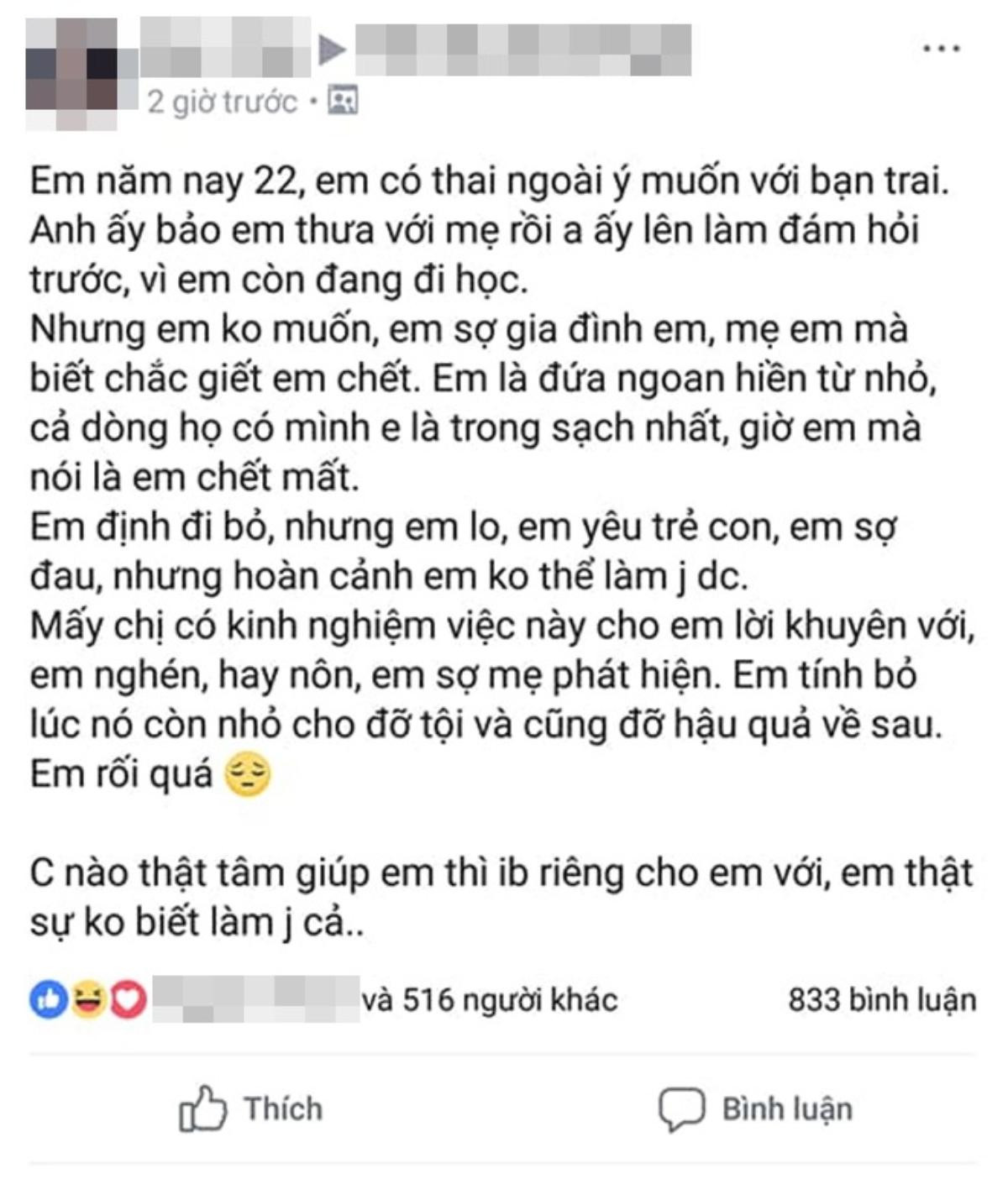 Có thai ngoài ý muốn với bạn trai, cô gái quyết tâm bỏ con để bảo toàn danh hiệu 'trong sạch nhất dòng họ' Ảnh 1