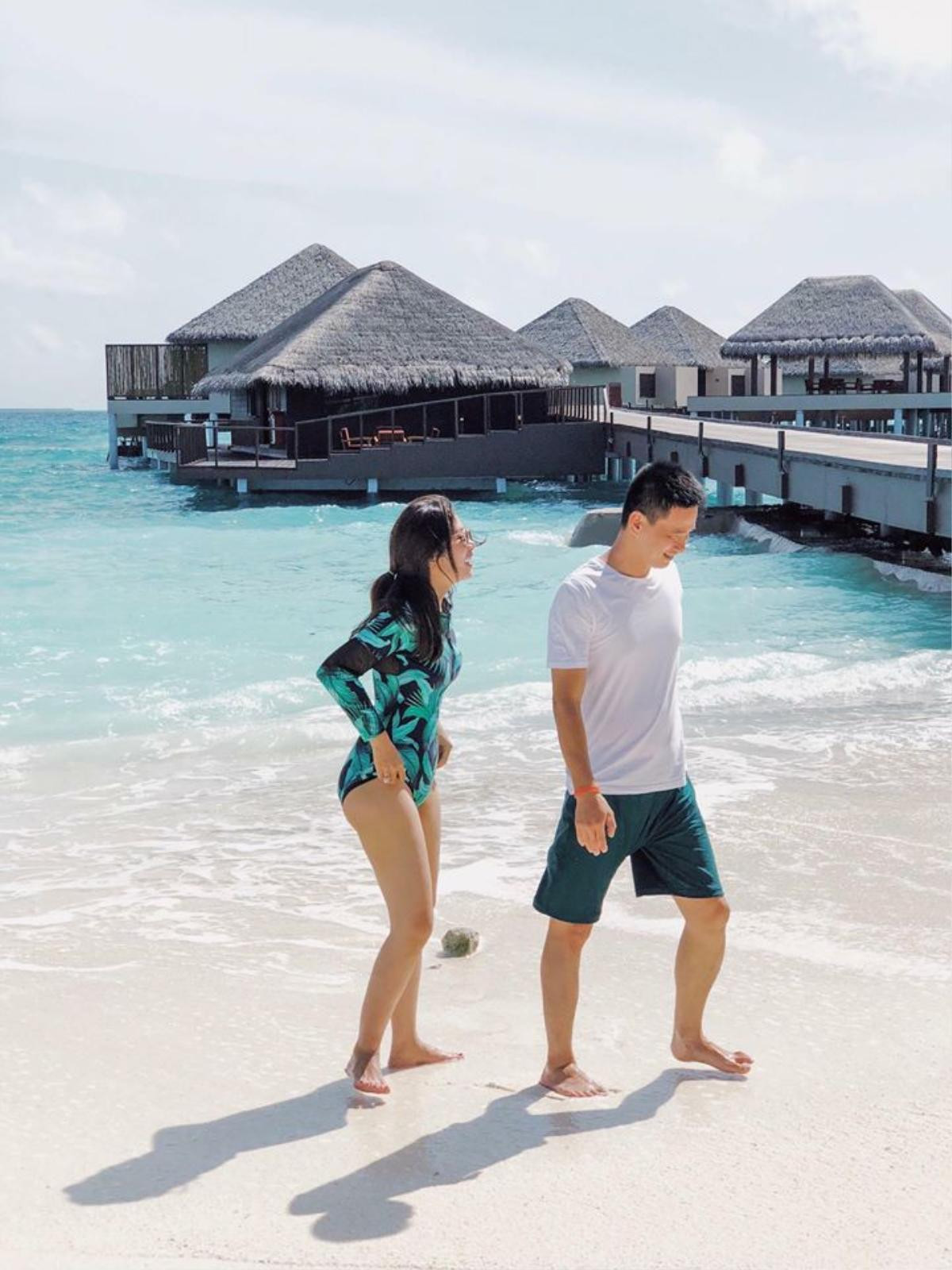 Hoa hậu người Việt tại Mỹ cùng chồng và hai con tận hưởng mùa hè tại thiên đường Maldives Ảnh 13