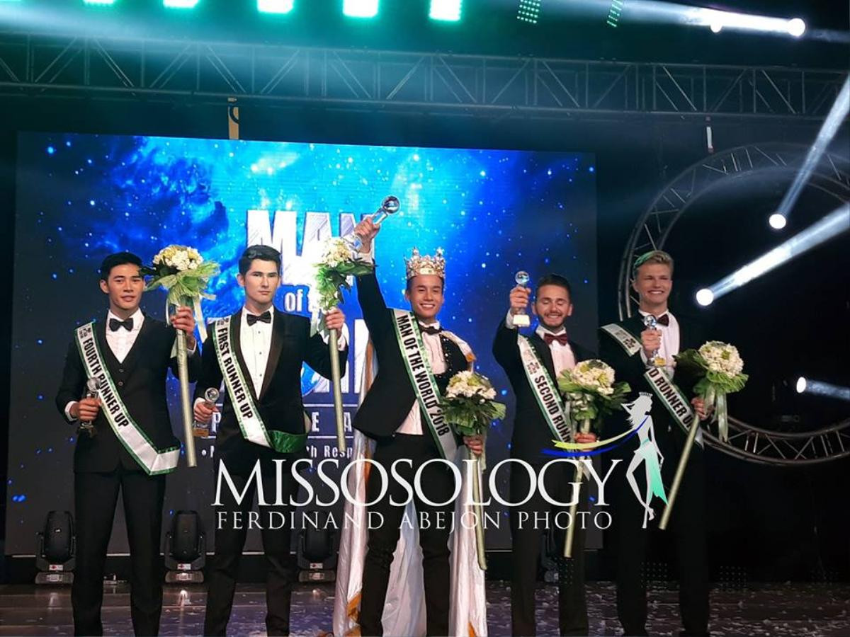 Đại diện Việt được nhấc bổng người, khi xuất sắc đăng quang Man of The World 2018 Ảnh 1