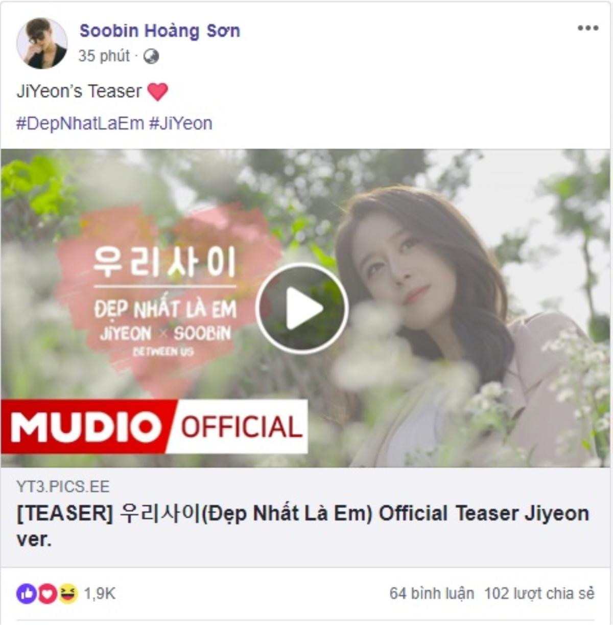 Sau tin nhắn tình cảm đến phát hờn, Jiyeon lộ diện và đẹp 'chân ái' trong MV kết hợp cùng Soobin Hoàng Sơn Ảnh 2