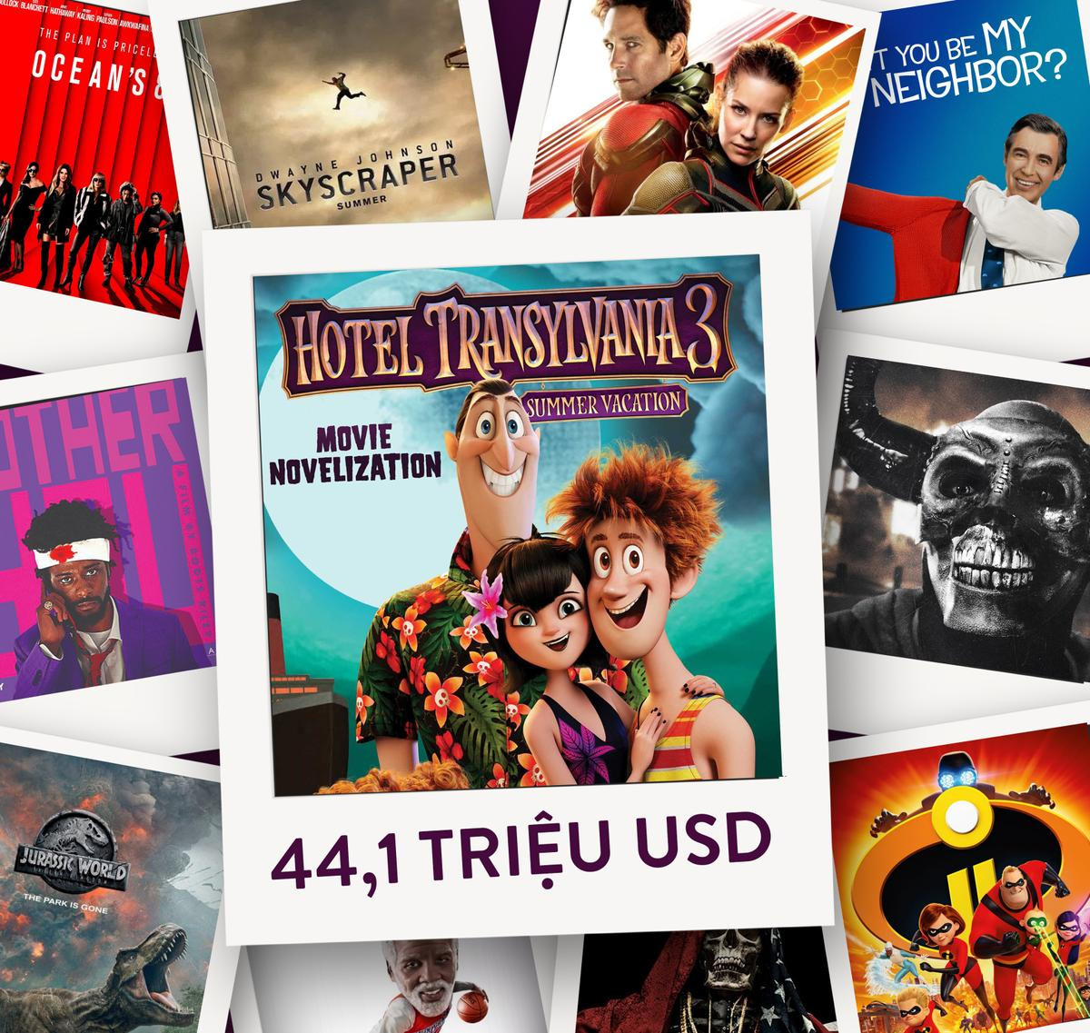 Vượt xa bom tấn của The Rock, ‘Hotel Transylvania 3’ dẫn đầu doanh thu Bắc Mỹ Ảnh 1