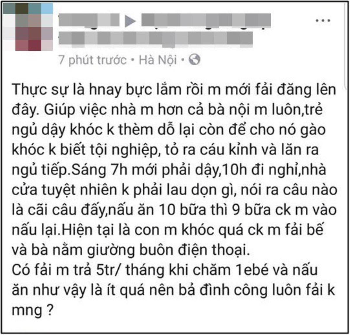 Phát hoảng vì giúp việc hơn cả 'bà nội': 7h dậy, 10h ngủ trưa, nhà cửa không dọn mà nằm trên giường buôn điện thoại Ảnh 1