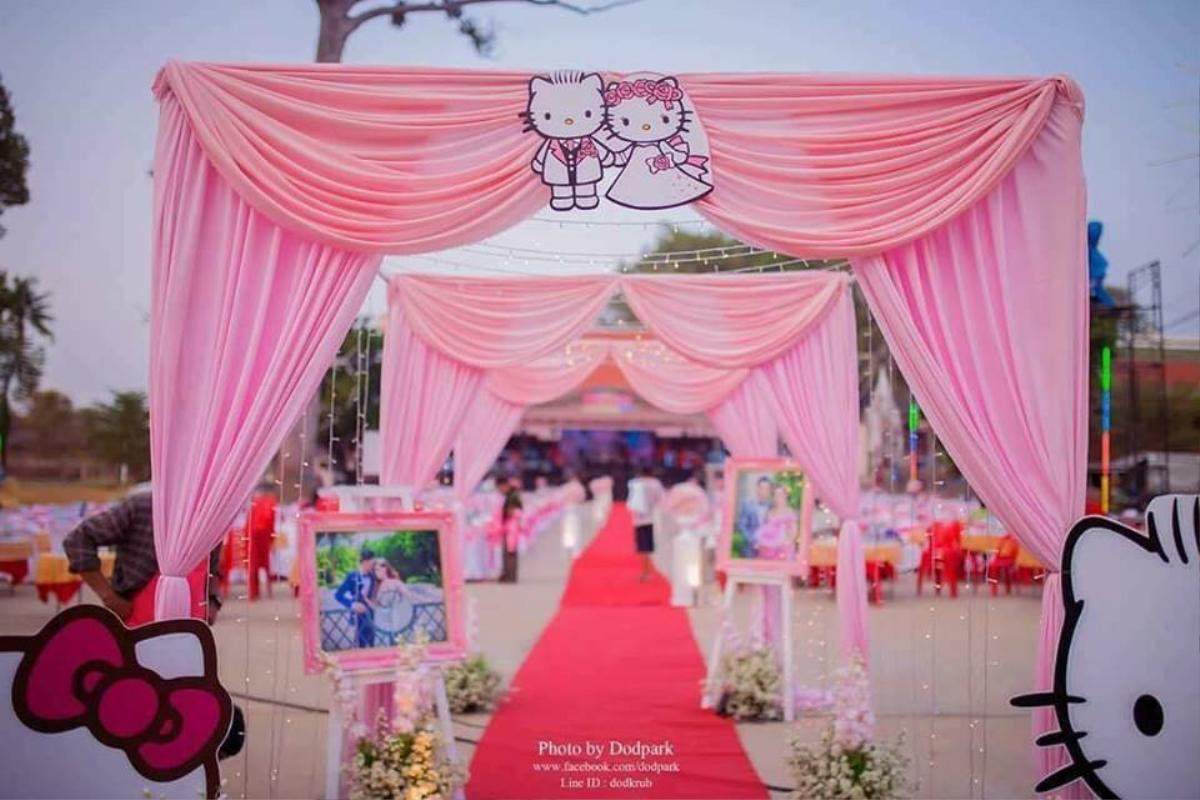 Trở về tuổi thơ với đám cưới Hello Kitty của cặp đôi 9X Ảnh 1