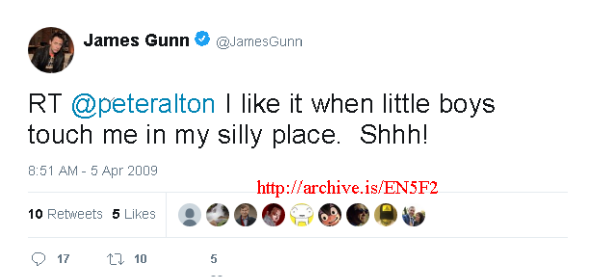 Những status nhạy cảm về ấu dâm-cưỡng hiếp và phát ngôn của James Gunn sau khi bị đuổi khỏi 'Guardians of the Galaxy 3' Ảnh 2