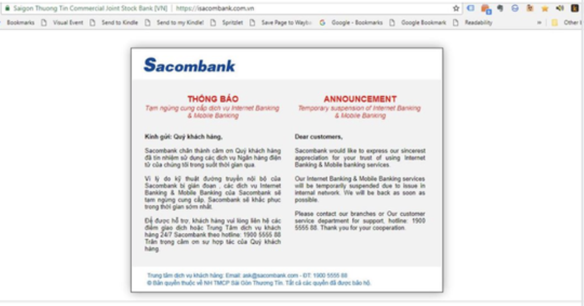 Sacombank, VPBank bác bỏ thông tin bị hacker xâm nhập Ảnh 1