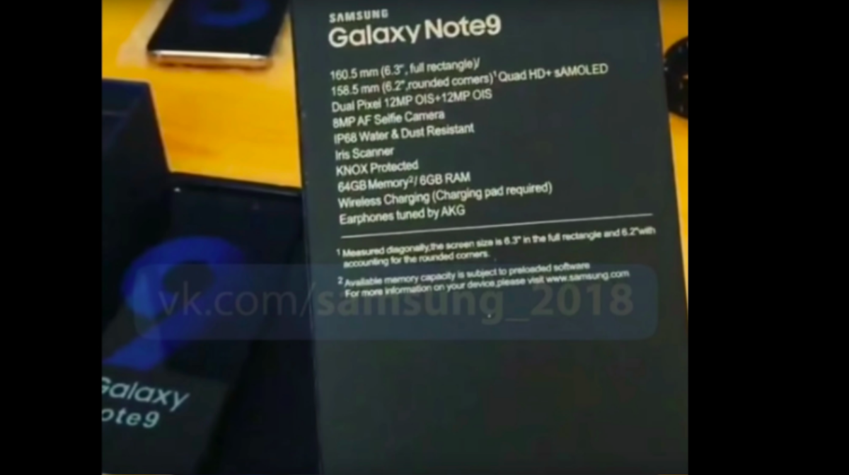 Sát ngày ra mắt, Galaxy Note9 bất ngờ lộ diện rõ nét trong video mở hộp Ảnh 1