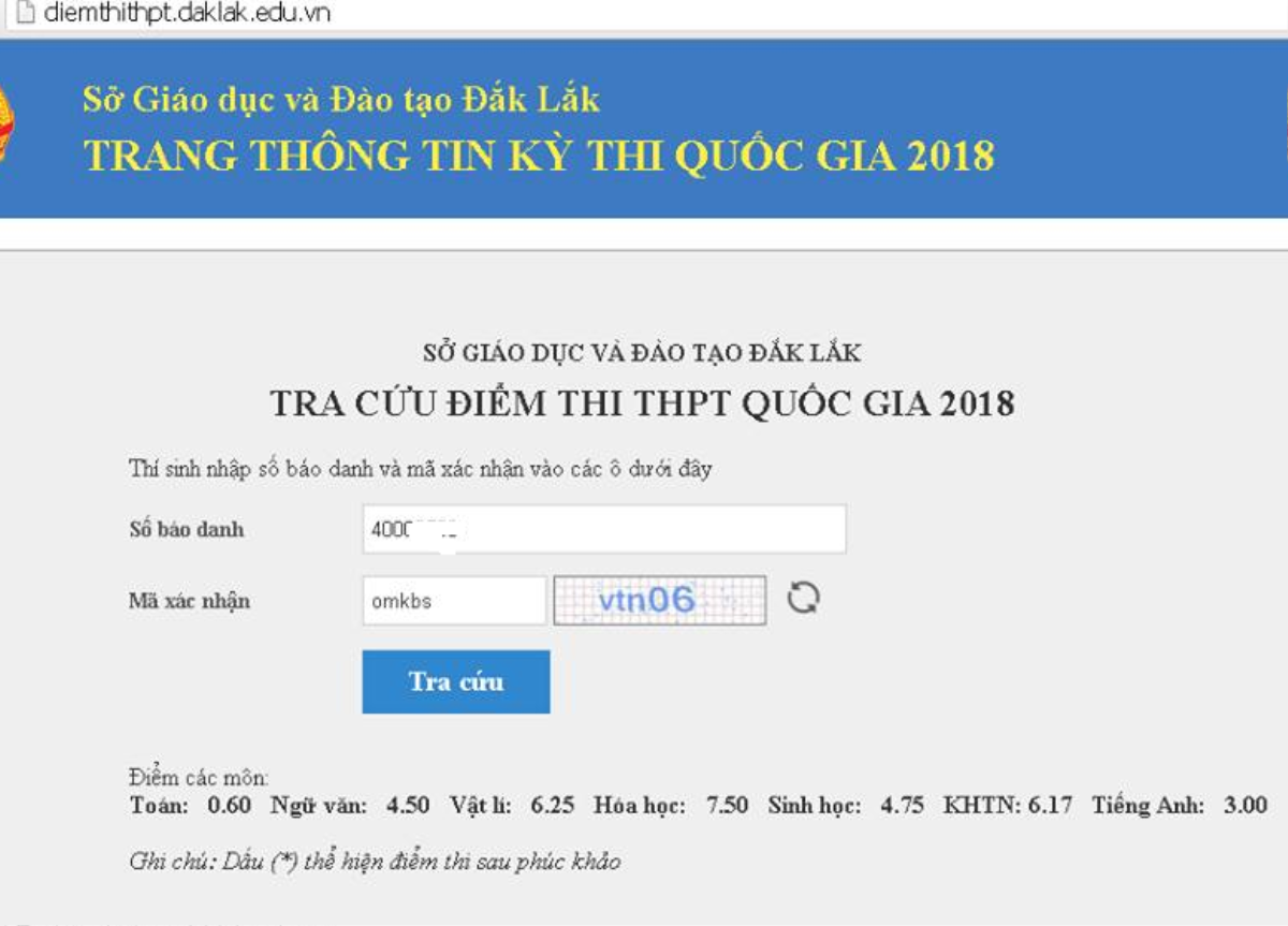 Phúc khảo môn Toán, một thí sinh Đắk Lắk được nâng từ 0,6 lên 7,2 điểm Ảnh 1