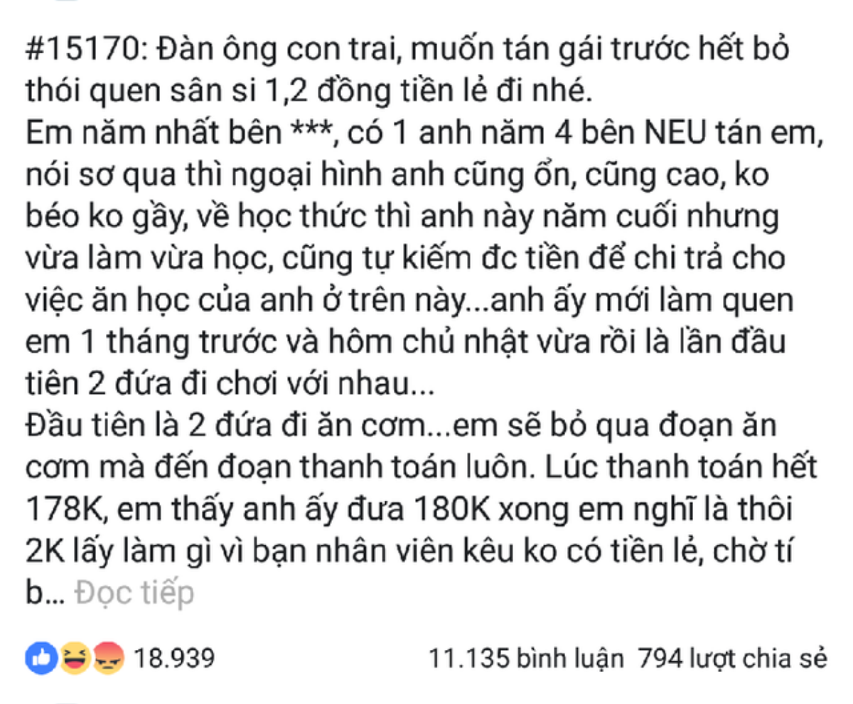 Lên mạng chê bạn trai đi làm thêm có tiền nhưng vẫn toan tính từng đồng lẻ, nữ sinh nhận ngay kết cực đắng Ảnh 1