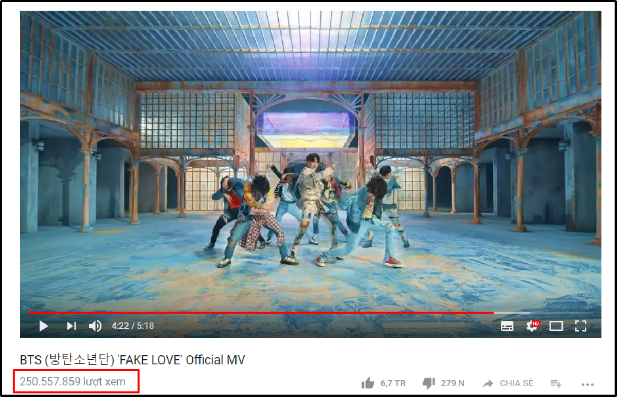 'Fake Love' - BTS chính thức xác lập kỉ lục MV đạt 250 triệu lượt xem nhanh nhất Kpop Ảnh 1