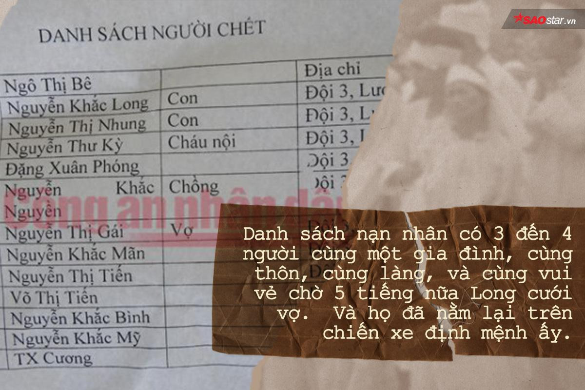 Thảm cảnh xe rước dâu gặp nạn khiến 13 người tử vong: 'Long đi rồi, người ở lại áo cưới phải làm sao?' Ảnh 2