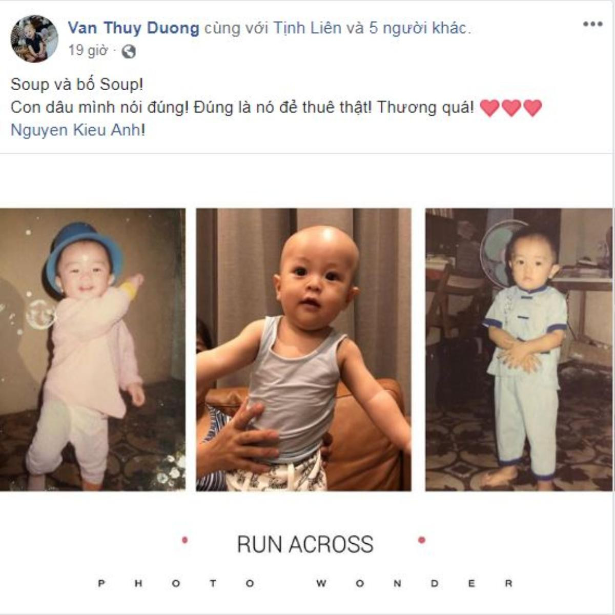 Ca nương Kiều Anh được mẹ chồng khen 'khéo đẻ' bằng việc khoe ảnh cháu trai giống ba và cụ cố như tạc Ảnh 1