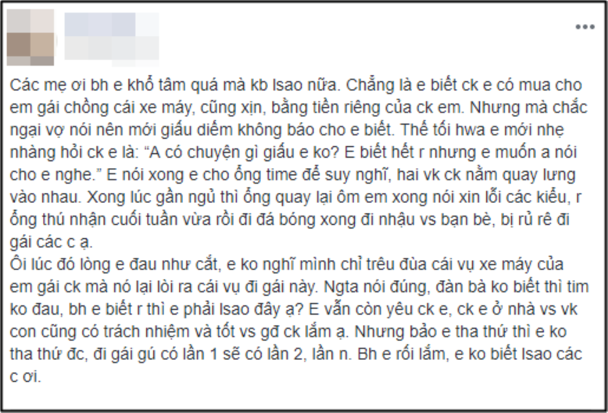 Biết chồng lén mua xe mới cho em gái, vợ thử hỏi phủ đầu, nào ngờ chồng 'yếu bóng vía' khai chuyện động trời hơn Ảnh 1