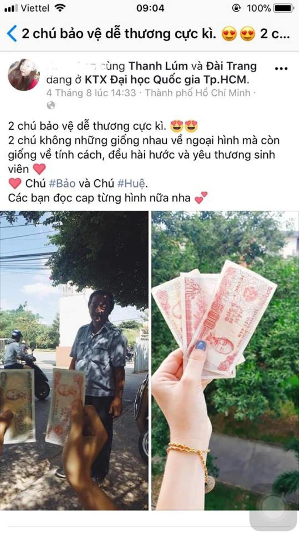 'Mình có 2 người bố' - Tâm thư đầy xúc động về 2 bác bảo vệ sinh đôi siêu dễ thương được sinh viên Sài Gòn rần rần thả tim Ảnh 5