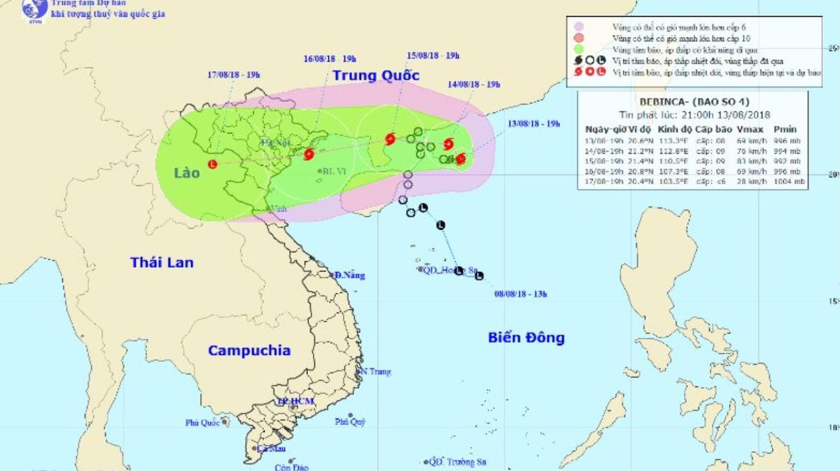 Tâm bão số 4 nằm trên vùng biển Quảng Ninh-Nam Định: Biển Đông có mưa giông mạnh Ảnh 1