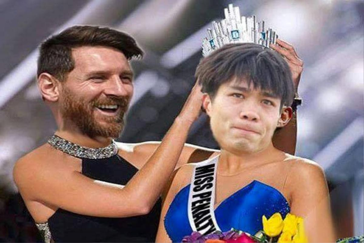 Ảnh chế Công Phượng ‘soán ngôi’ Messi, được trao danh hiệu ‘Miss Penalty’ Ảnh 2