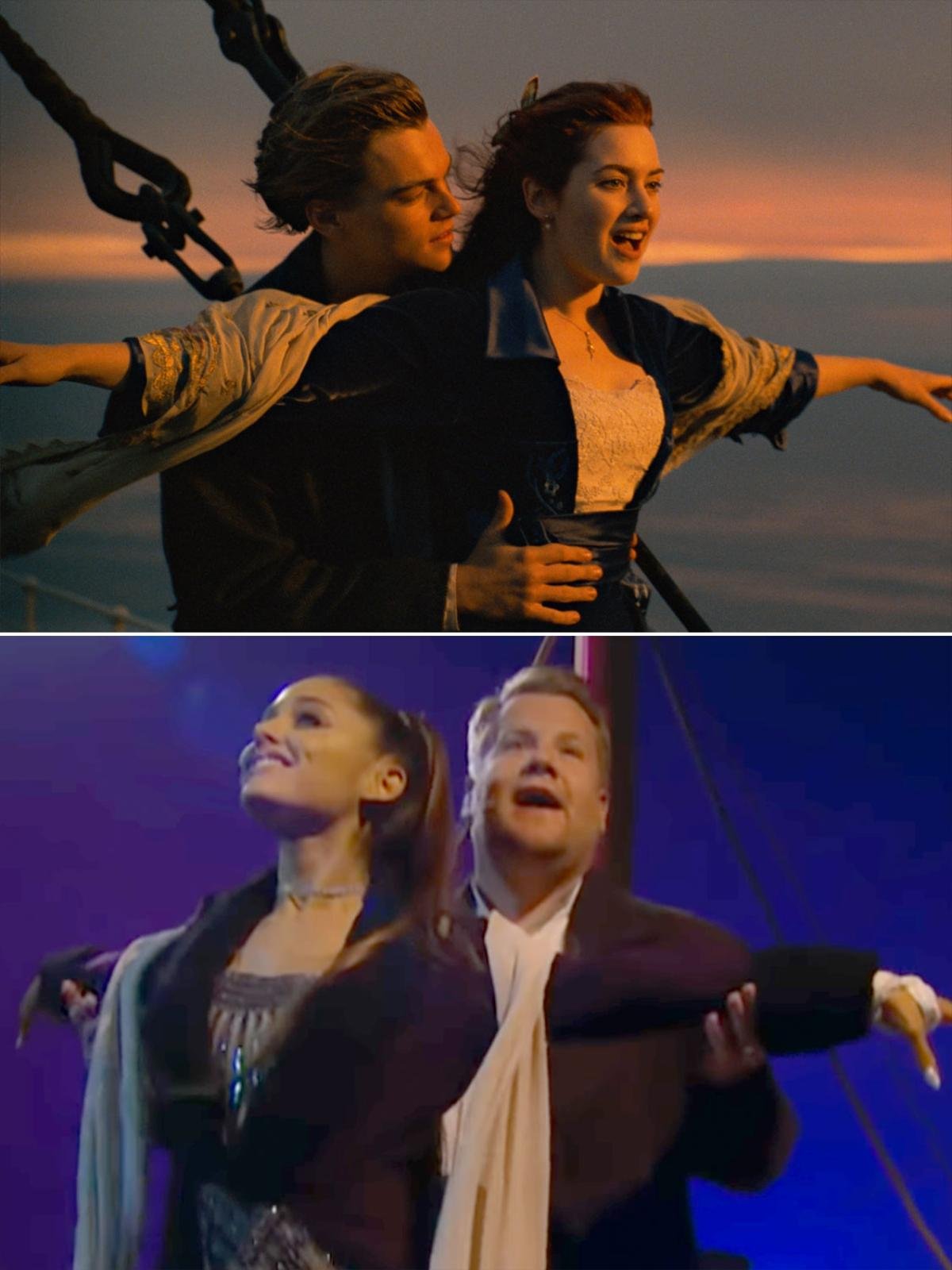 Hóa thân thành nàng Kate trong Titanic, Ariana Grande đã làm gì mà ai ai cũng sửng sốt? Ảnh 2