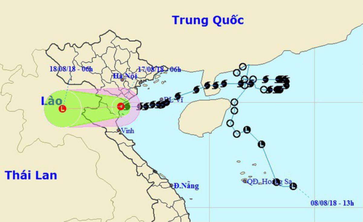 Bão sô 4 tiếp tục suy yếu thành áp thấp nhiệt đới khi đổ bộ vào khu vực Thanh Hóa Ảnh 1