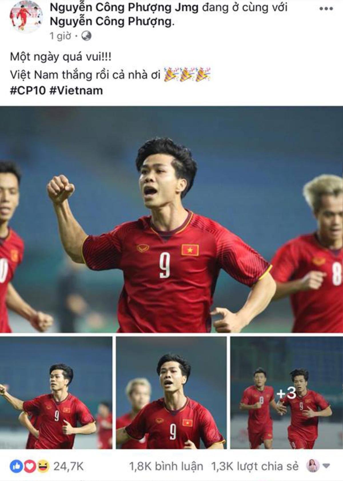 U23 Việt Nam lập chiến thắng trước Bahrain, người hâm mộ kéo nhau vào fanpage Công Phượng để 'kể tội' Ảnh 1