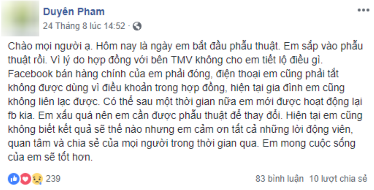 Mẹ đơn thân bán hàng online bật khóc vì bị xúc phạm ngoại hình bất ngờ dùng lại Facebook và tuyên bố sắp phẫu thuật thẩm mỹ? Ảnh 3