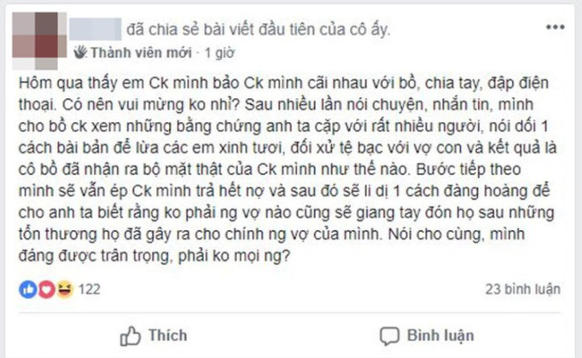 Nhẹ nhàng dùng kế ‘ly gián’ khiến bồ chia tay với chồng, vợ trẻ đầy bản lĩnh được chị em tung hô hết lời Ảnh 1