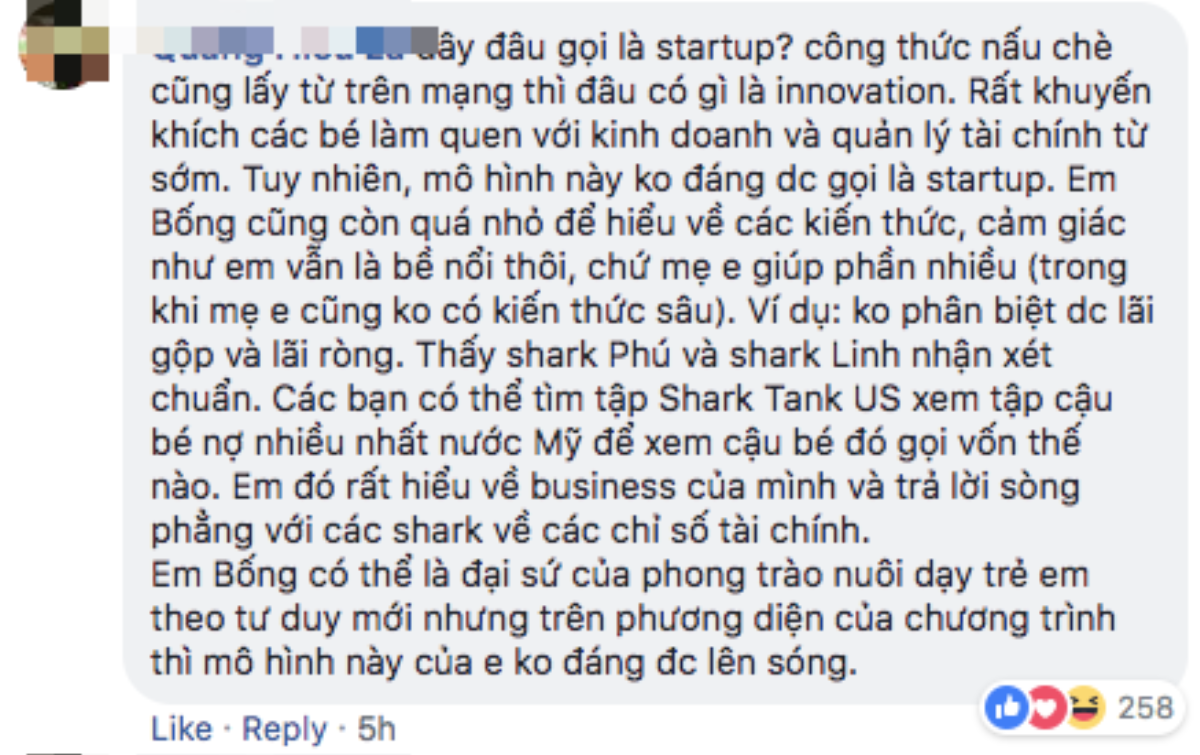 Tranh cãi sau vụ bé Bống 11 tuổi được rót vốn 300 triệu trên Shark Tank: Trẻ em nên tập trung học hành hay được định hướng phát triển khả năng kinh doanh? Ảnh 1