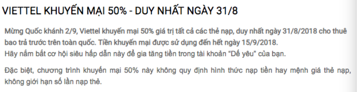 Các nhà mạng tung khuyến mãi 50% thẻ nạp nhưng có một điểm bạn cần chú ý để khỏi tiếc Ảnh 2