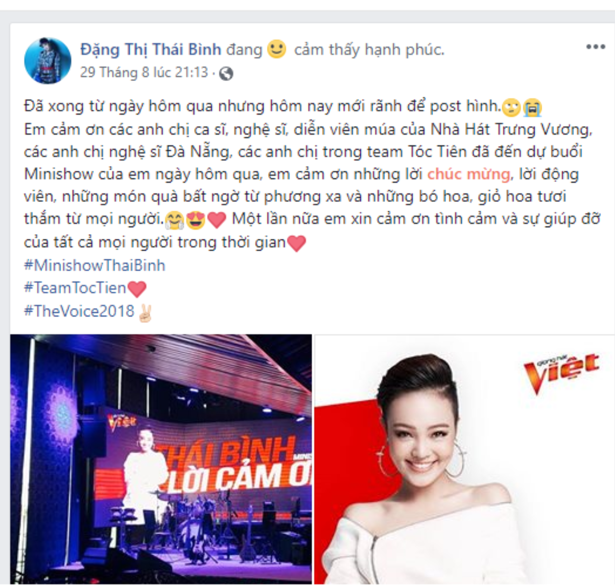 Trước thềm Gala chung kết The Voice 2018, Top 5 'chiến binh' chia sẻ gì trên facebook? Ảnh 6