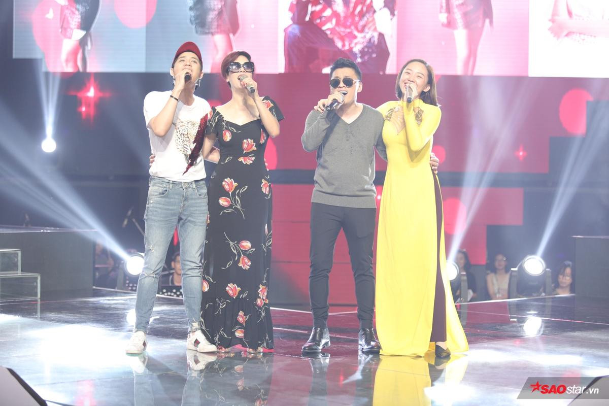 Trước giờ G - Chung kết The Voice 2018: Team Noo Phước Thịnh rực rỡ tái hiện hình ảnh Boney M, Tóc Tiên 'chơi lớn' vì Thái Bình Ảnh 11