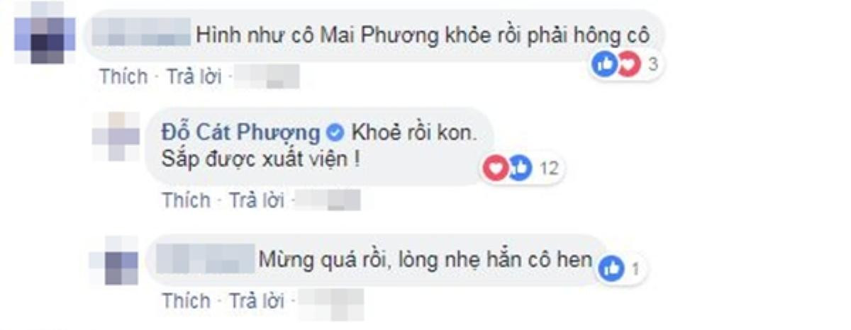 Vui không thể tả: Sau nghệ sĩ Lê Bình, Mai Phương cũng dần khỏe lại và sắp được xuất viện về nhà Ảnh 1