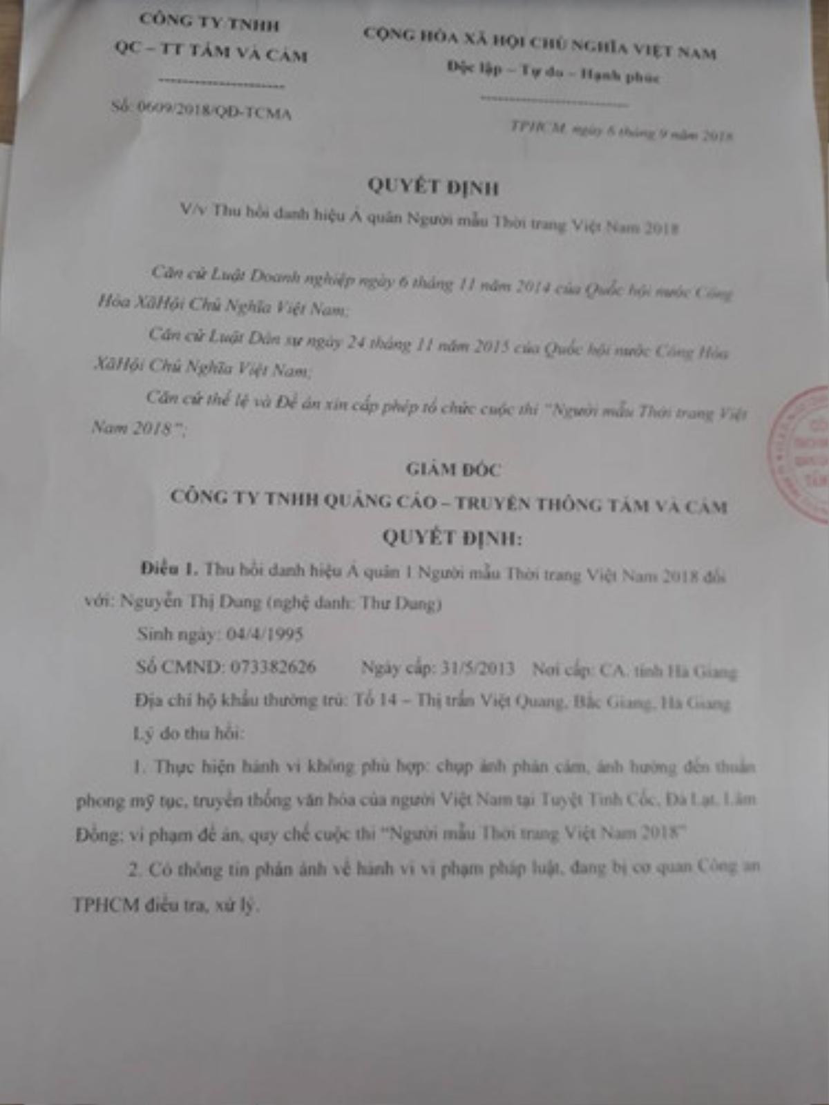 Tranh luận chuyện tước danh hiệu của Á hậu Thư Dung: 'Chụp ảnh phản cảm còn thách thức dư luận thì đây là điều tất yếu' Ảnh 3