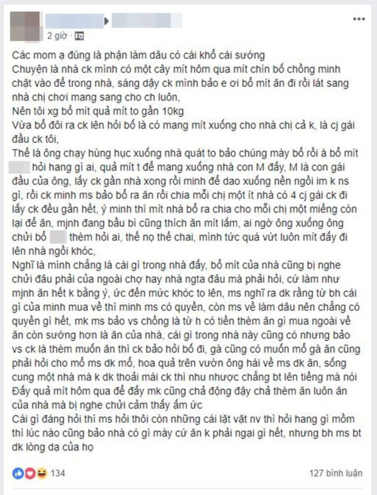 Bị bố chồng mắng chỉ vì quả mít chín, nàng dâu đang mang bầu ấm ức kể khổ khiến hội chị em tranh cãi gay gắt Ảnh 1