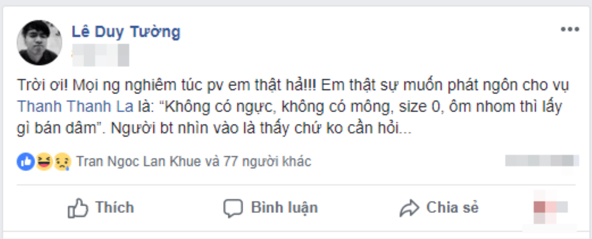 Fung La lên tiếng sau khi bị ‘réo’ bán dâm nghìn đô, bạn bè nói rằng: Gu lạ lắm mới dám nghĩ tới Thanh Thanh Ảnh 4