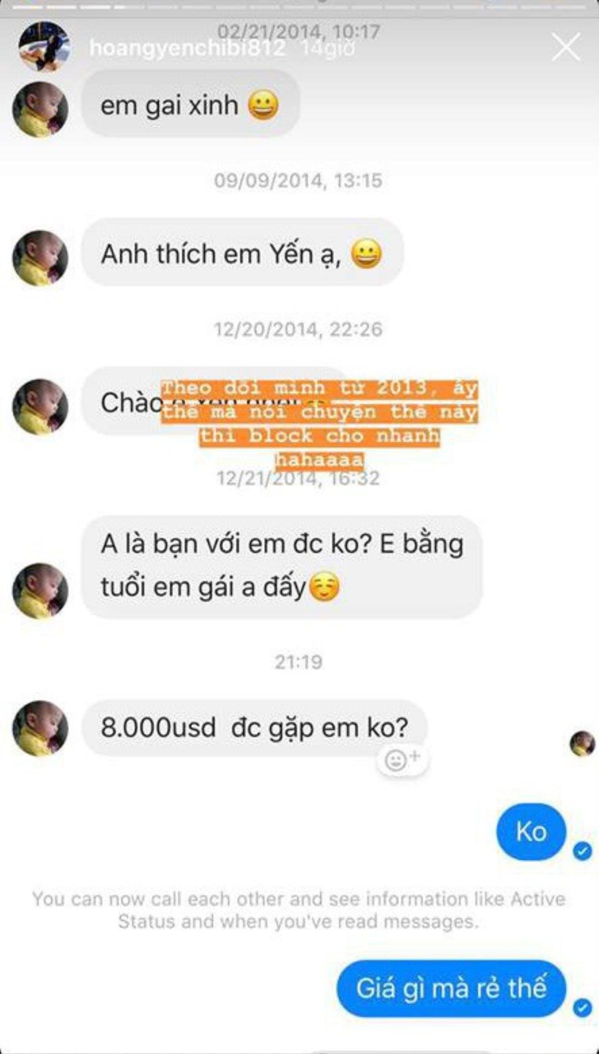 Hoàng Yến Chibi xứng đáng là ‘nữ hoàng quyền lực’ khi thẳng tay block 1 fan cuồng ‘trả giá' 10000 USD Ảnh 1