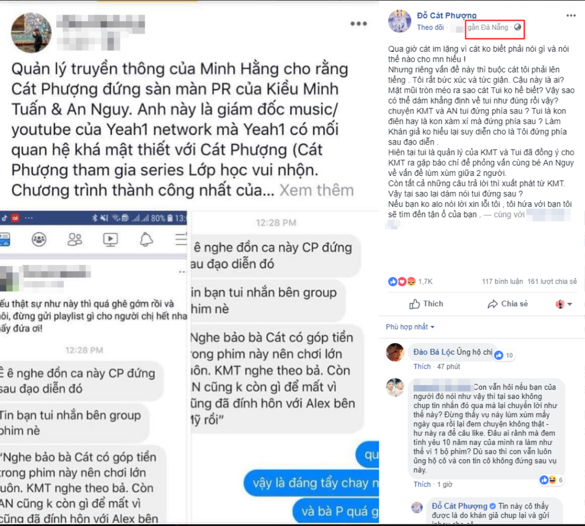 Cát Phượng chính thức lên tiếng về vụ Kiều Minh Tuấn - An Nguy: ‘Tôi là con xàm xí hay sao mà đứng phía sau?’ Ảnh 2