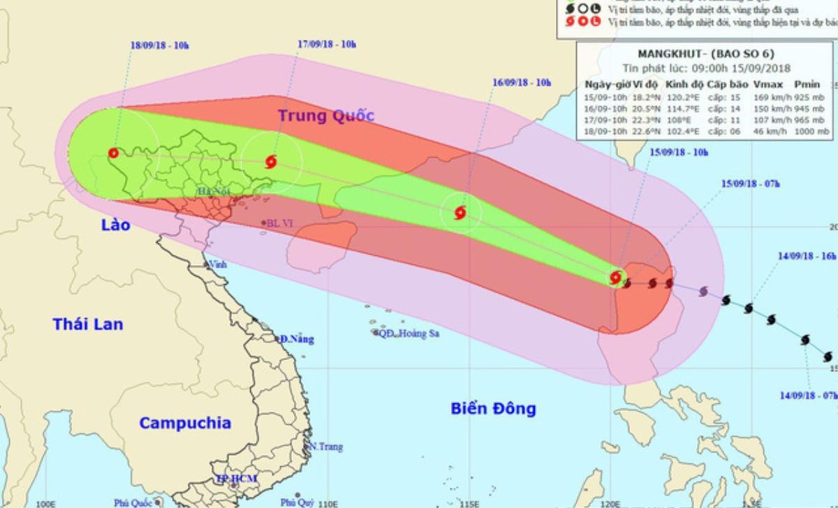 Tin hot: Siêu bão Mangkhut đã vào Biển Đông Ảnh 1