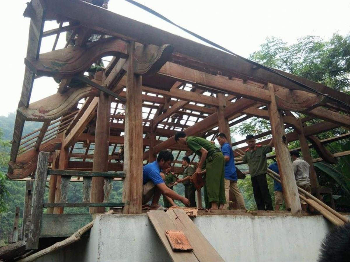 Công an giúp di dời nhà dân, gặt lúa 'chạy bão' Mangkhut Ảnh 1