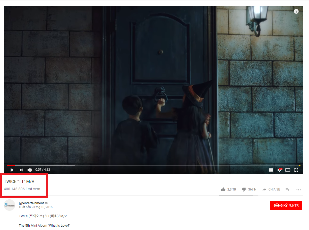 Tin vui: TWICE đã có MV đầu tiên đạt 400 triệu views, thời gian 'cán mốc' con số này là… Ảnh 1