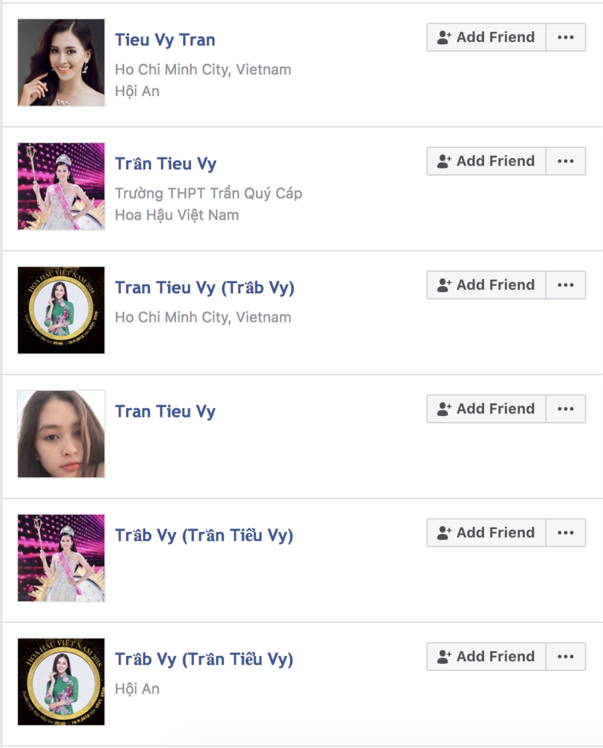 Hàng loạt Facebook giả mạo Tân Hoa hậu Trần Tiểu Vy sau khi đăng quang Ảnh 2