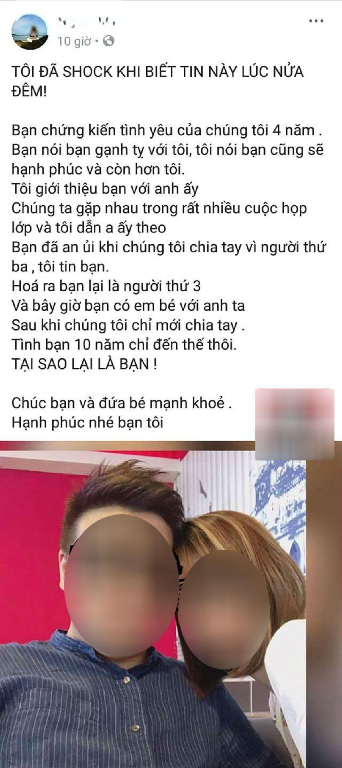 Cô gái bị bạn thân 10 năm cướp người yêu: 'Bạn an ủi khi chúng tôi chia tay vì người thứ 3, hóa ra kẻ đó là bạn' Ảnh 1