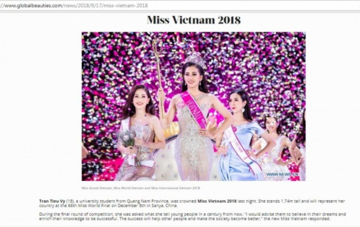 Báo nước ngoài nhận định Tân hoa hậu Việt Nam sẽ lot vào Top 5 Miss World 2018 Ảnh 2