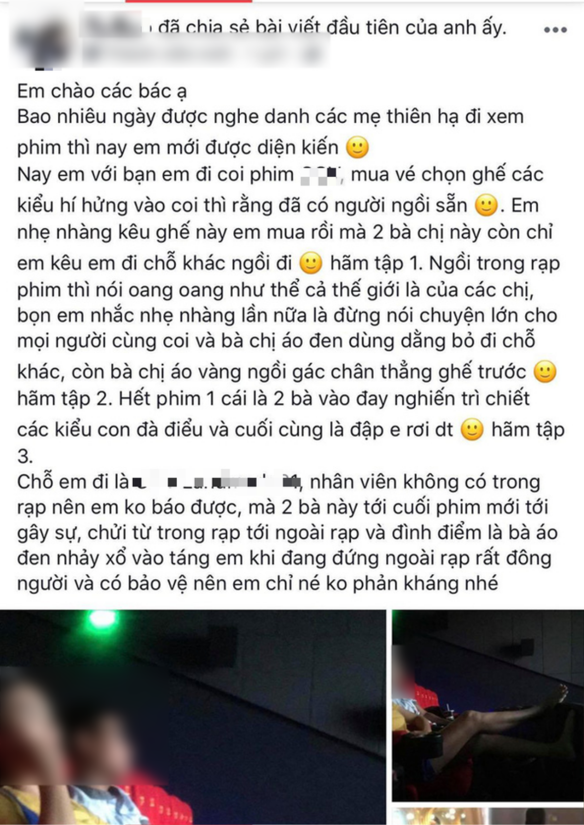 Chiếm ghế trong rạp phim còn chửi sấp mặt người nhắc mình mất trật tự, hai người phụ nữ khiến dân mạng ‘cạn lời’ Ảnh 1