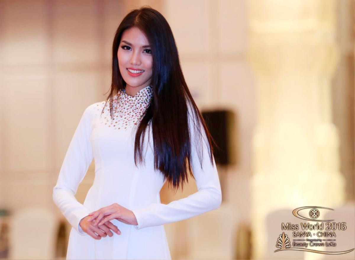 Lan Khuê và 4 lần mặc áo dài từ Siêu mẫu Việt Nam đến Miss World: Đẹp nhất vẫn là ngày làm cô dâu! Ảnh 9