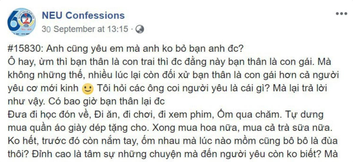 Tranh cãi chuyện chia tay bạn trai vì câu nói: 'Anh cũng yêu em mà anh không bỏ bạn anh được' Ảnh 1