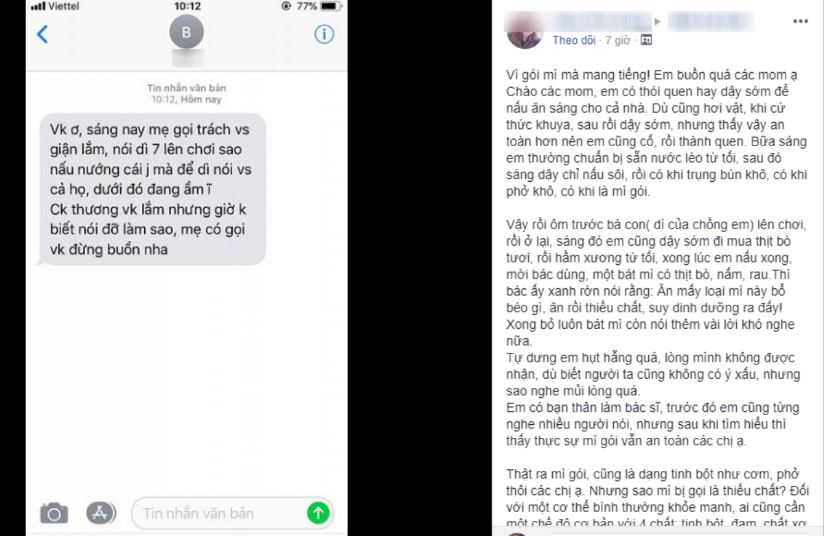 Nấu bát mì thịt bò, nấm và rau đầy đủ cho dì chồng ăn sáng, nàng dâu bị nhà chồng mắng xối xả: 'Ăn thế này thì bổ béo gì' Ảnh 1