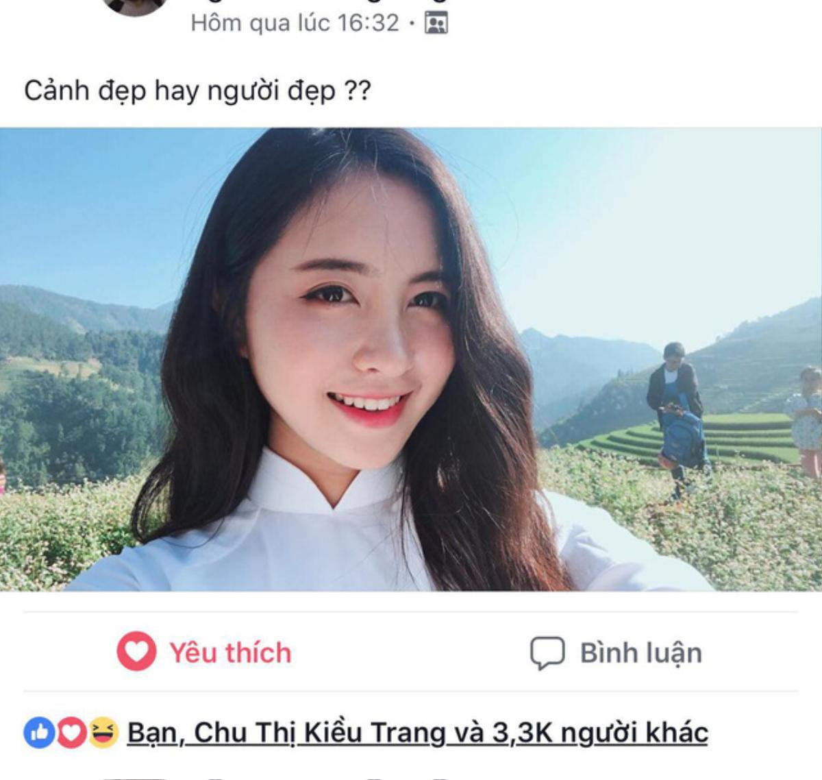 Cô gái mặc áo dài xinh ngất ngây đứng bên đồi hoa tam giác mạch - Bạn đã lùng ra danh tính? Ảnh 1