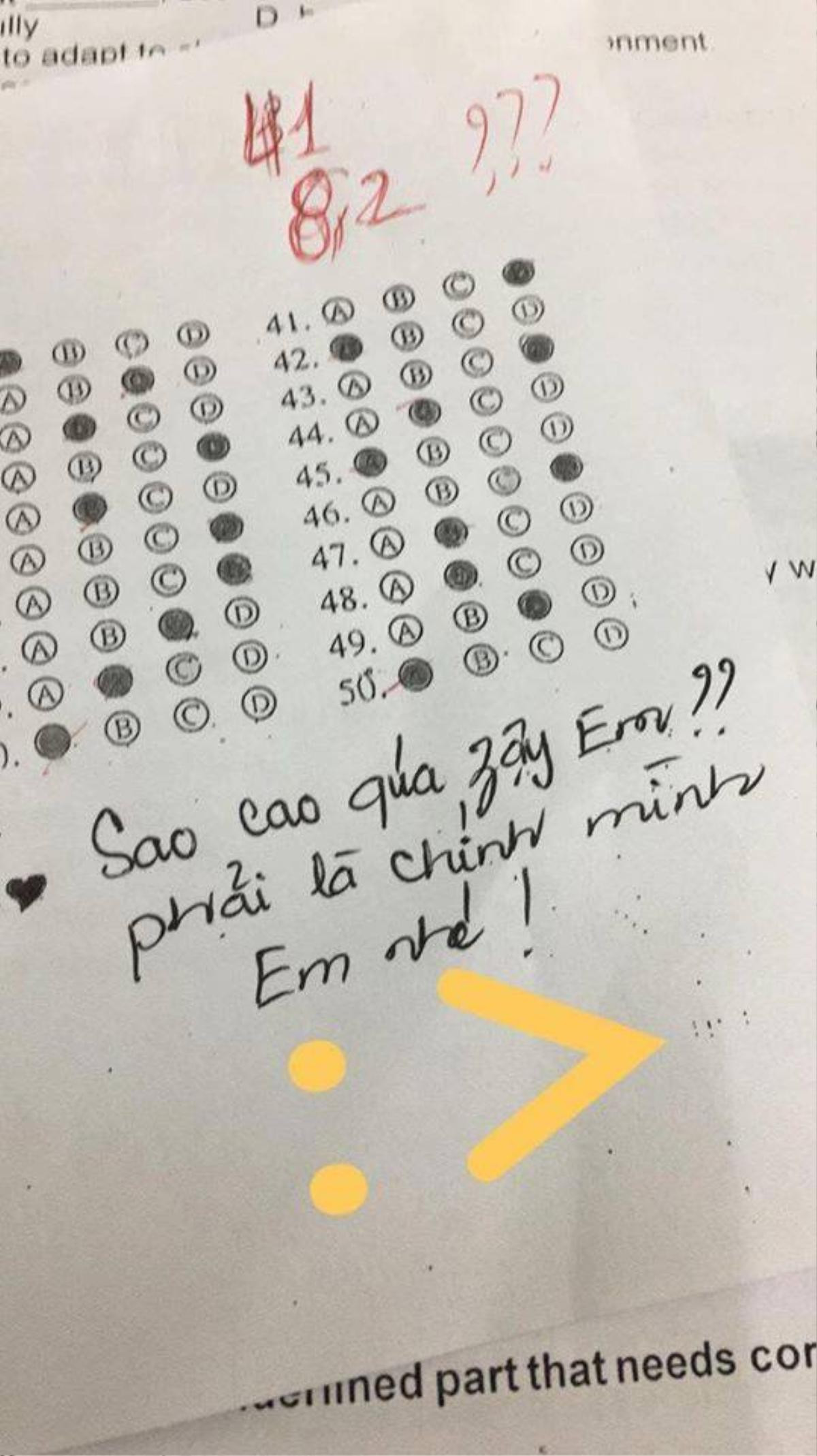 Thấy đứa học dốt tiếng Anh bất ngờ được điểm cao, cô giáo để lại lời nhắn khiến nhiều người giật thót tim Ảnh 1